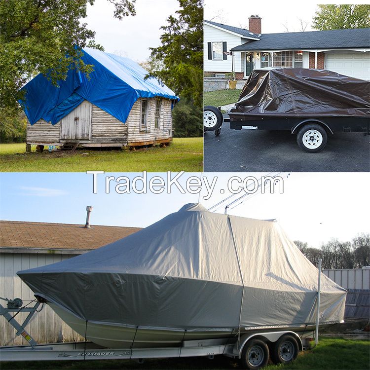 plastic PE Tarpaulin Waterproof Roofing Cover Tarp