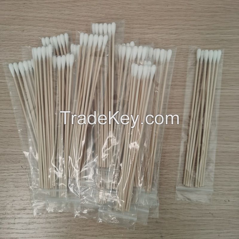 Disposable wooden pole absorbent cotton swab sampling and detection sw