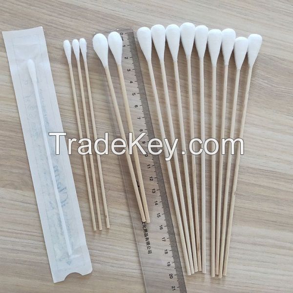 Disposable bamboo pole big head cotton swab