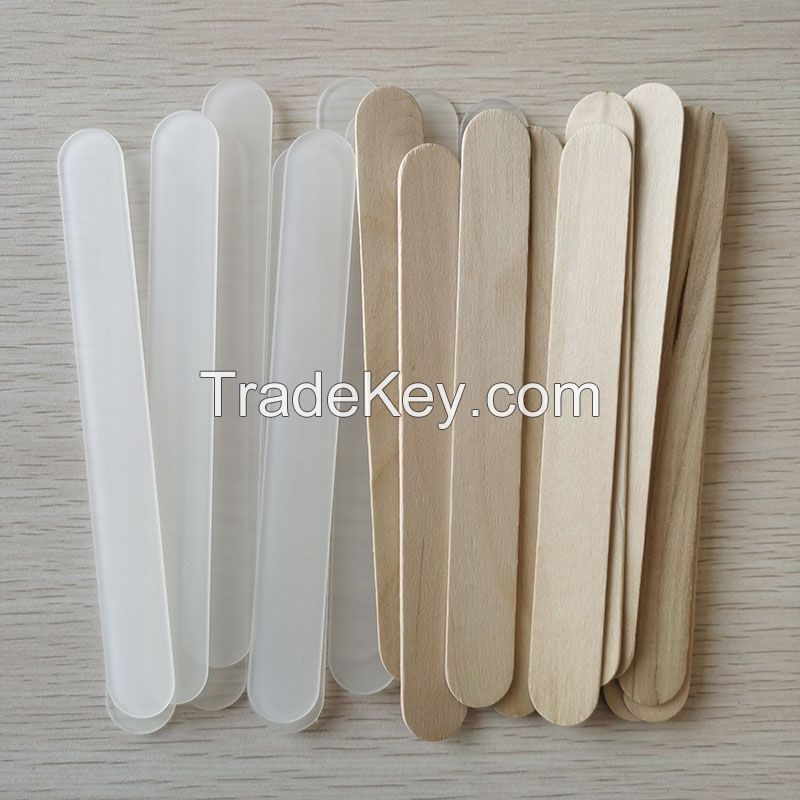 Disposable wooden tongue depressor