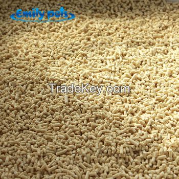 2mm diamater dissolved tofu cat litter dust free natural material safe cat sand high quality