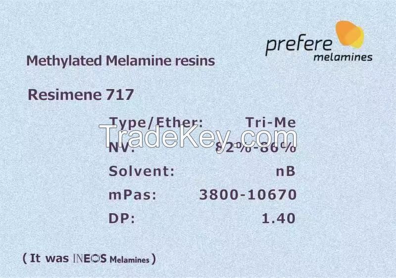 Melamine resin amino resin Resimene  717 fomulations