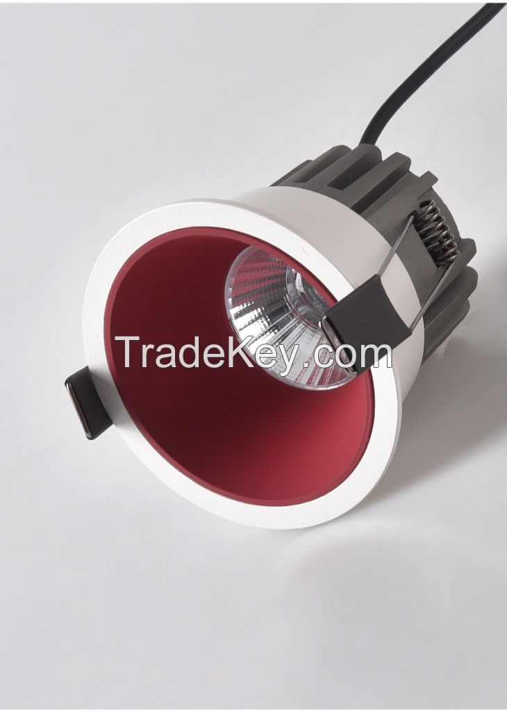 Anti glare LED COB downlight 