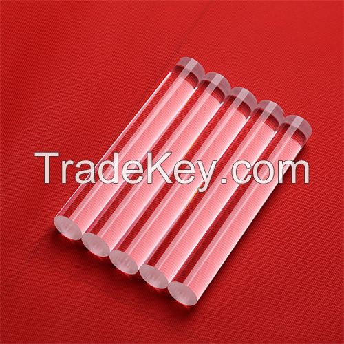 Customized Optical experiment quartz rod quartz glass rod Solid Cylinder quartz Rod