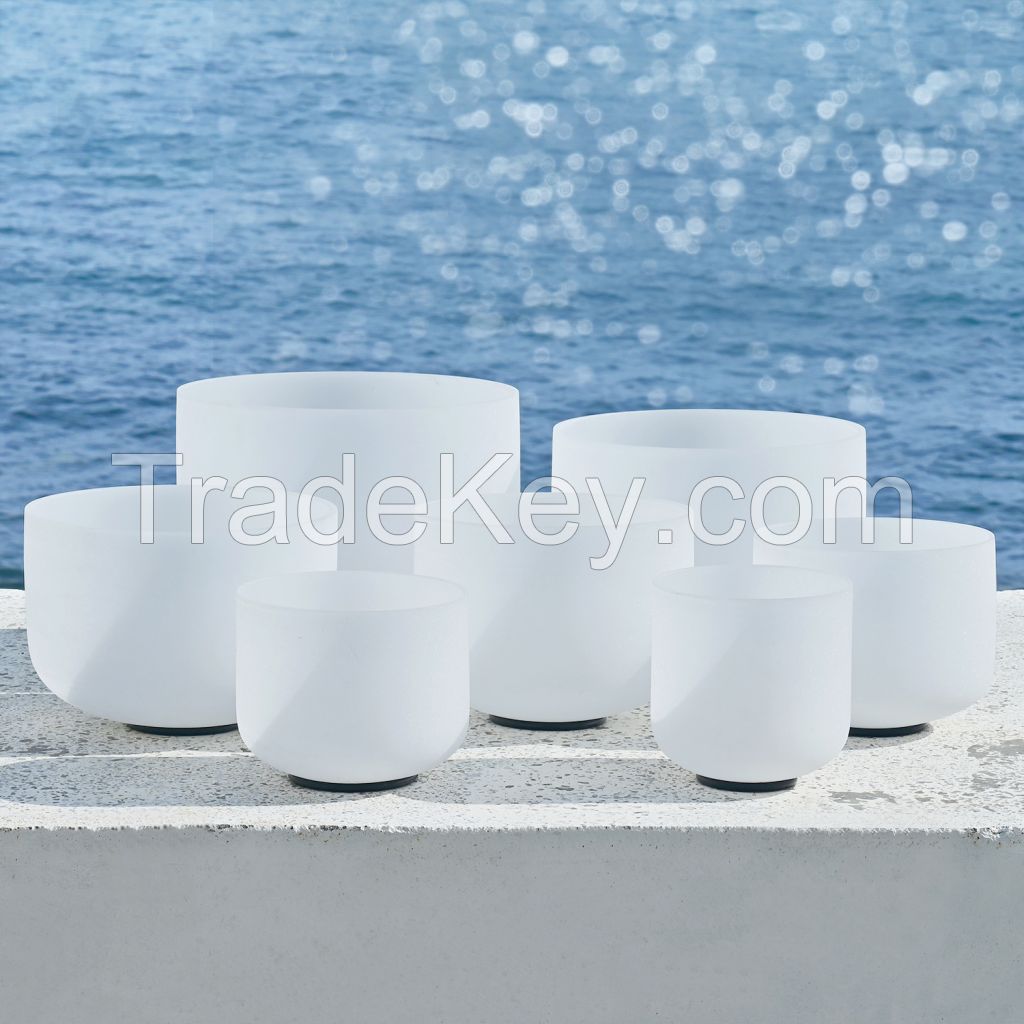 Customized quartz crucible milky quartz glass singing health therapy crucible quartz bowl