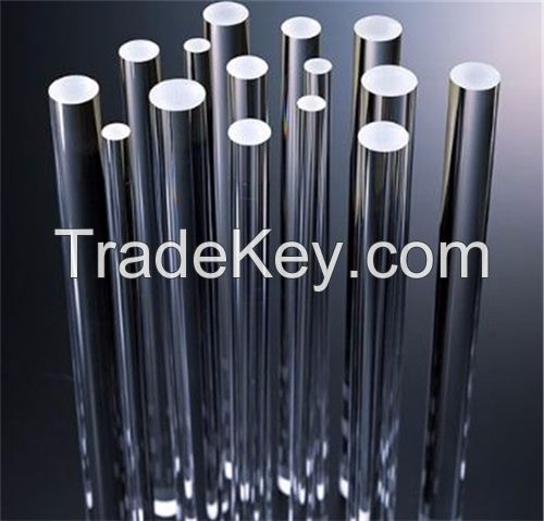 Customized Optical experiment quartz rod quartz glass rod Solid Cylinder quartz Rod