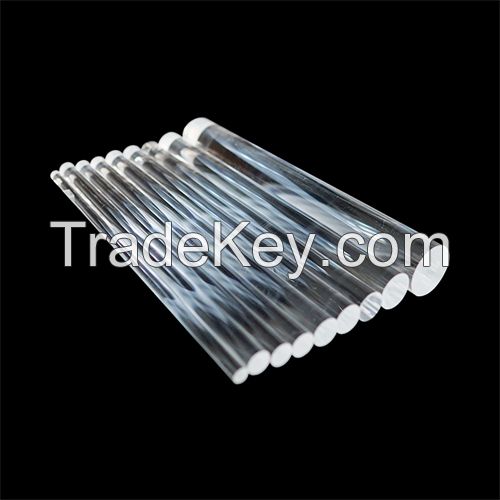 Customized Optical experiment quartz rod quartz glass rod Solid Cylinder quartz Rod