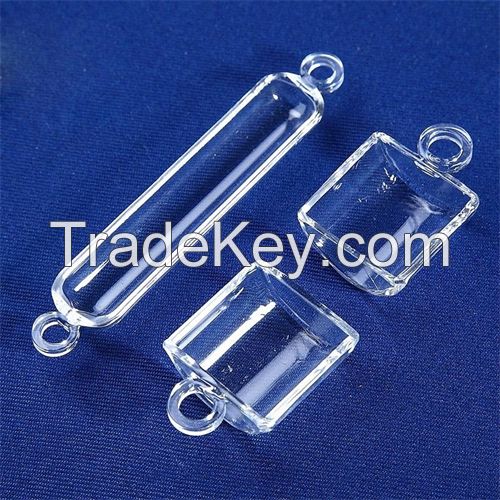 Customized Quartz Semicircle Glass Boat With Ring quartz boat crucible container laboratory quartz glass boat instrument