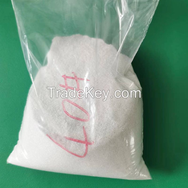 White corundum grain sand