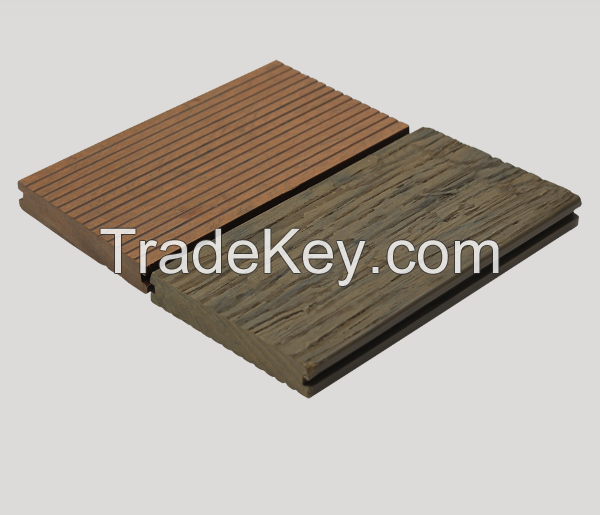 Solid 3D Grain WPC Wood Plastic Composite Decking