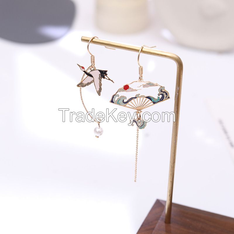 BVLVO Summer Boho Raffia Ball Hoop Dangle Earrings for Women Girls 