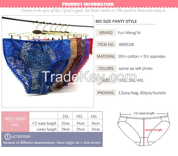 plus size women panties underwear