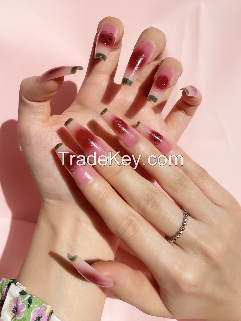 INS STYLE LONG LENGTH BALLERINA NAILS