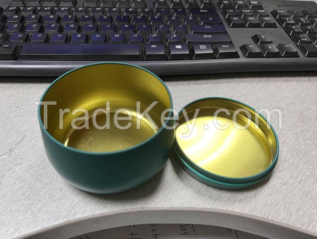 Colorful printing candle tin box