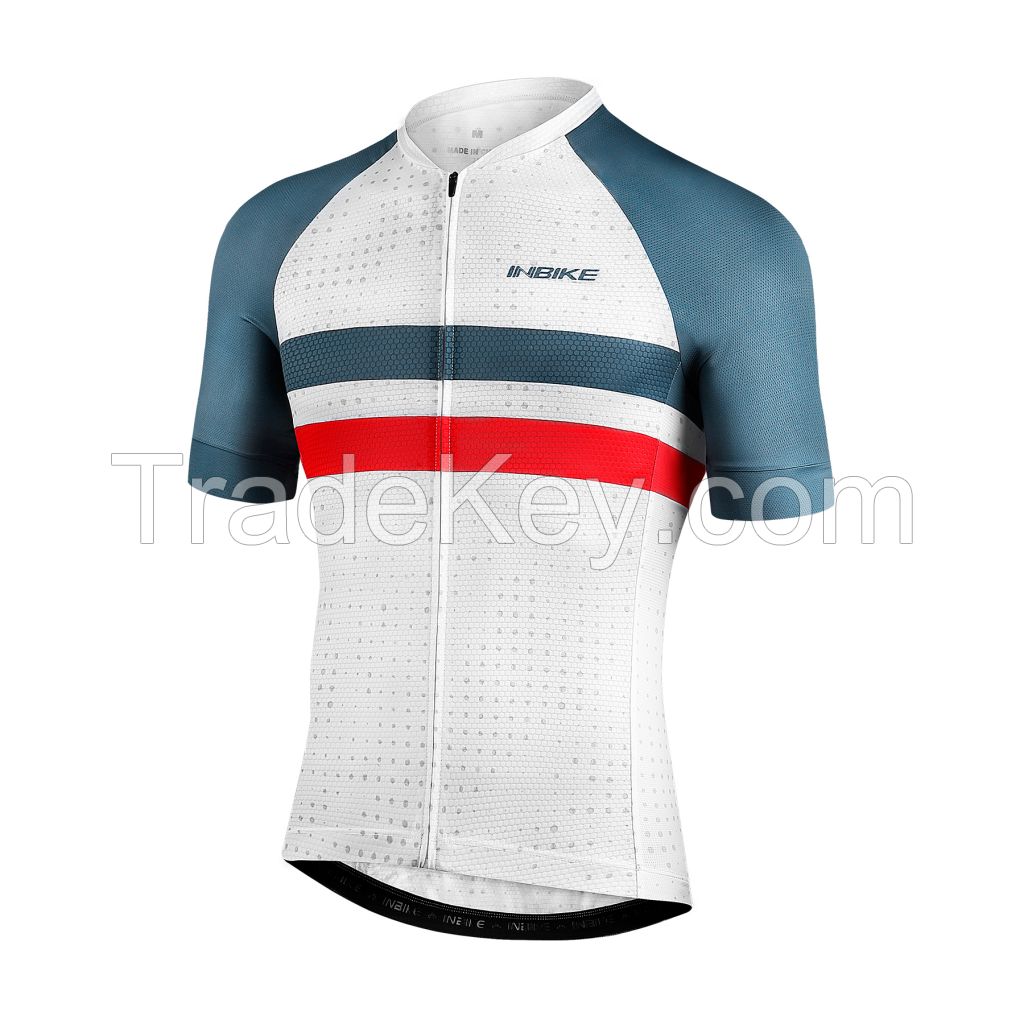 INBIKE cycling jersey men&#039;s short-sleeved cycling jersey with high-str