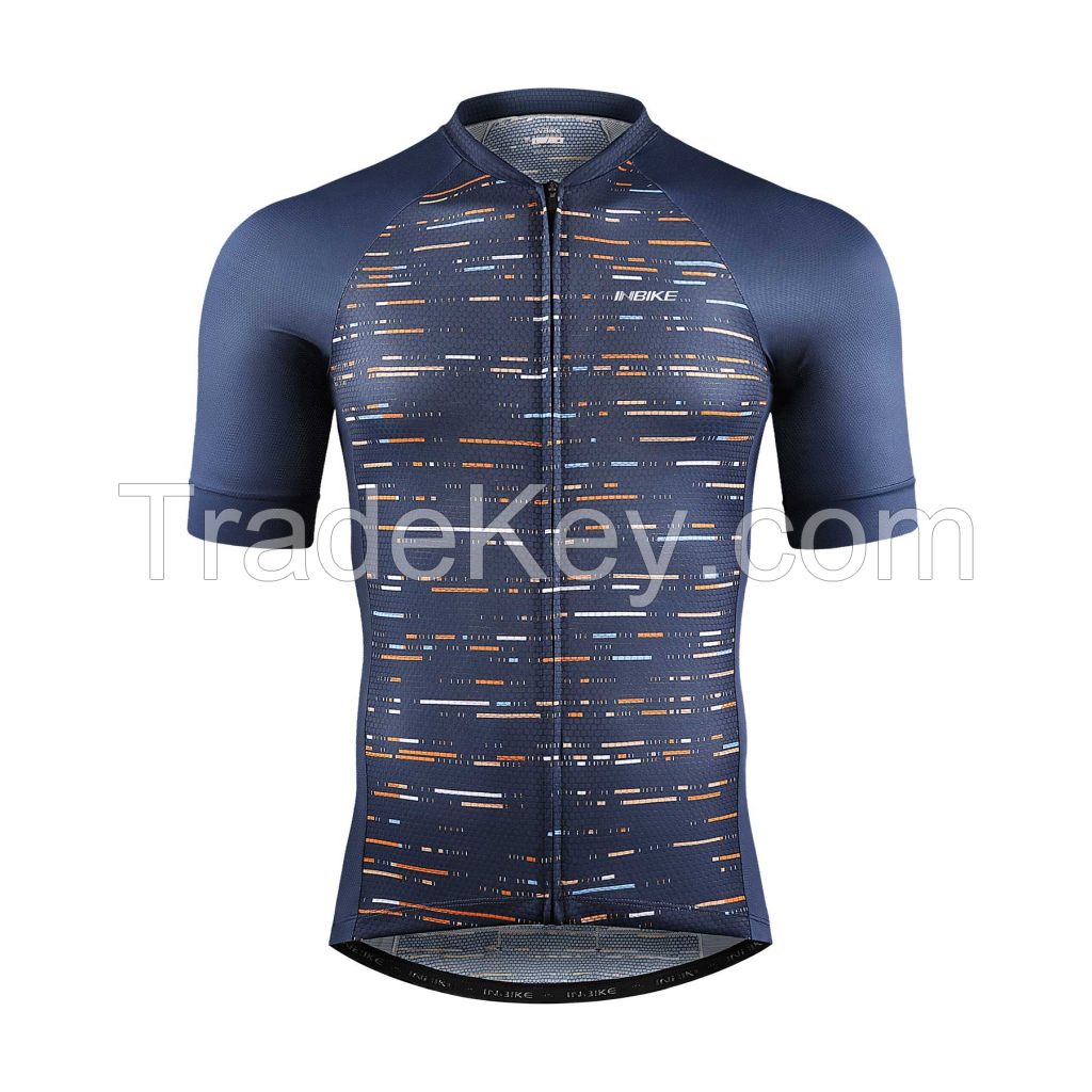 INBIKE cycling jersey men's short-sleeved cycling jersey with high-str