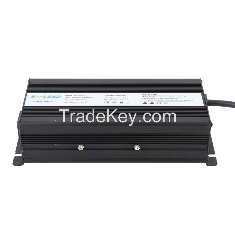 Made in China Top 300W 220Vac 36Vdc 5A 6A 12V 24V Lithium ion Battery Charger for Electric Bicycle E-bike Electronic Scooter