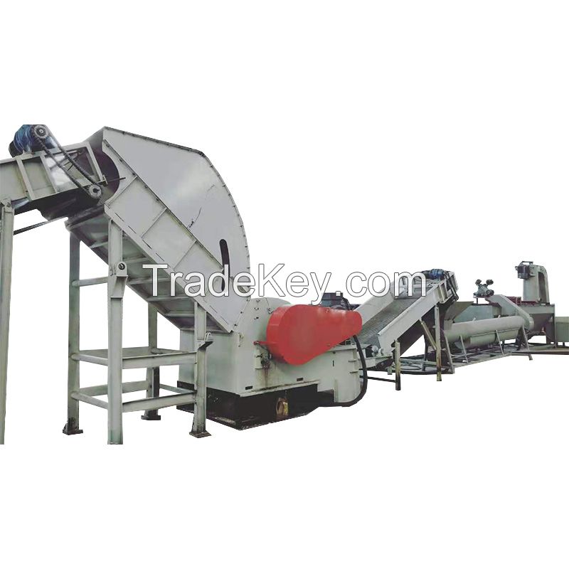 Soft plastic crushing and cleaning production line