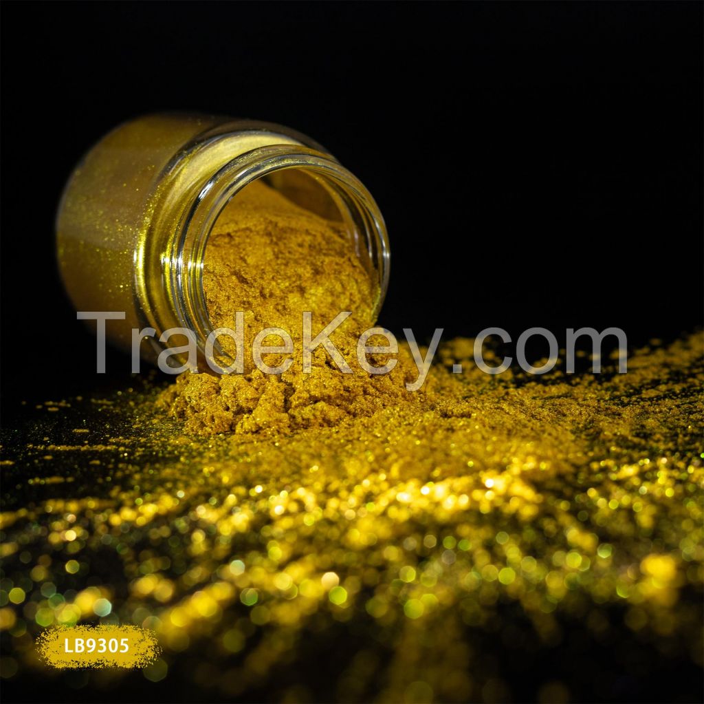 Synthetic crystal  Solar Gold Pearl Pigment - LB9305  Solar Gold