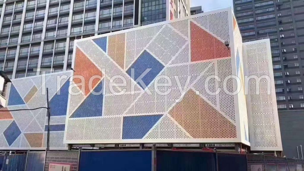 Aluminum Curtain Wall Panels Aluminum Curtain Wall Decorative Perforated Facade Cladding Panels Exterior Wall