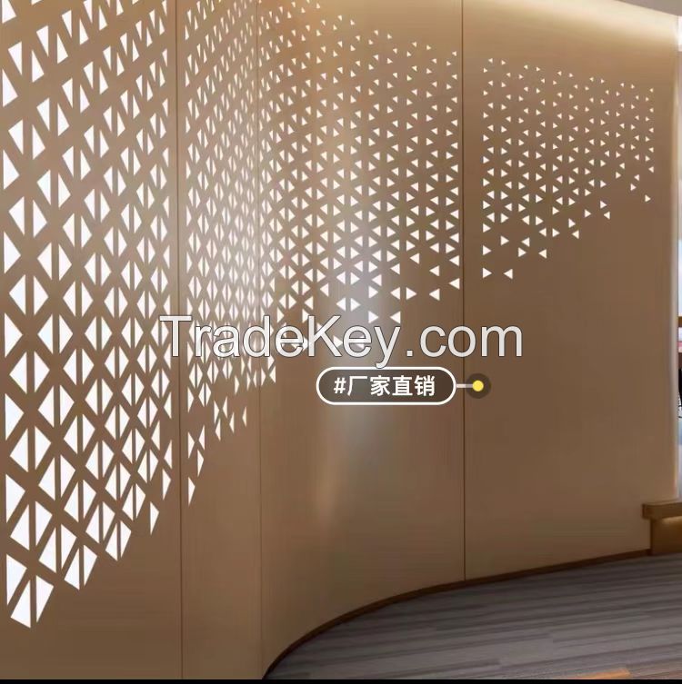 Aluminum Curtain Wall Panels Aluminum Curtain Wall Decorative Perforated Facade Cladding Panels Exterior Wall