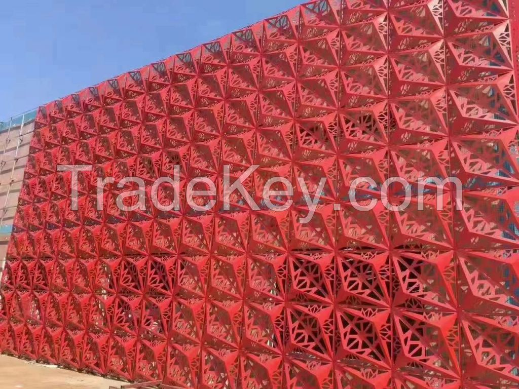 Aluminum Curtain Wall Panels Aluminum Curtain Wall Decorative Perforated Facade Cladding Panels Exterior Wall