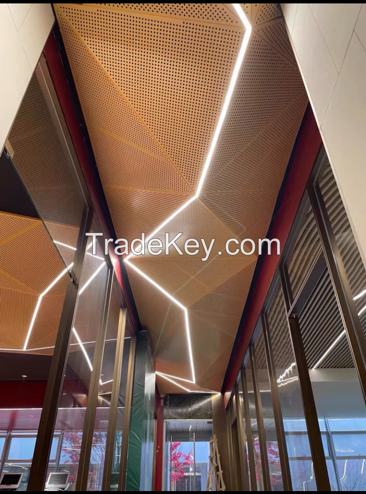 Aluminum Curtain Wall Panels Aluminum Curtain Wall Decorative Perforated Facade Cladding Panels Exterior Wall