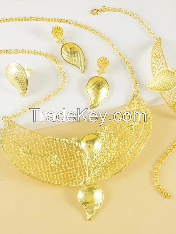 5pcs Water-drop Decor Jewelry Set