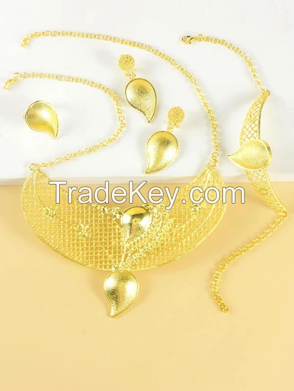 5pcs Water-drop Decor Jewelry Set