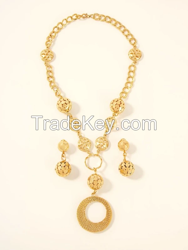 3pcs Ball Decor Jewelry Set