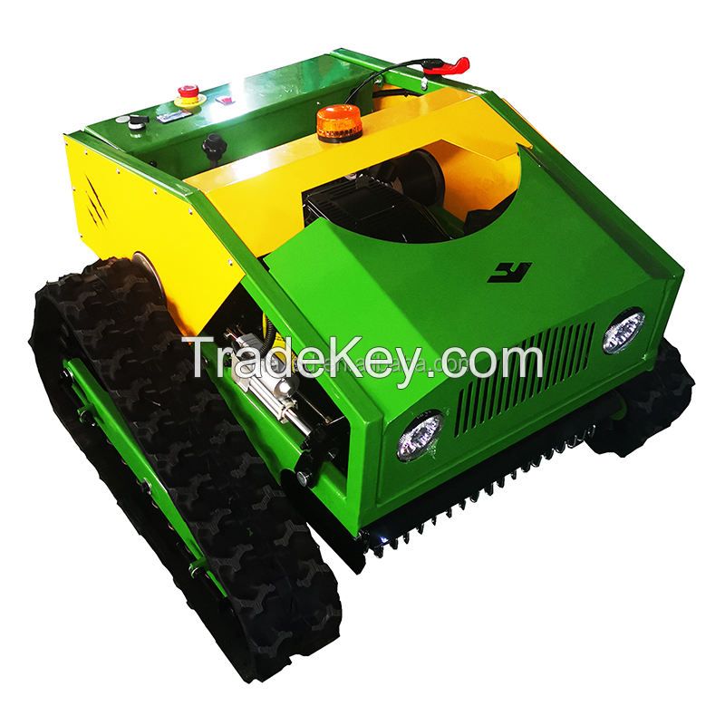 Reconmended Industrial Slope lawn mower with remote control brush cutter on tracks