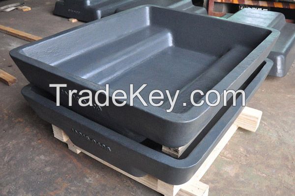 Aluminum Ingot mold dross pan, aluminum recycling equipment attachment