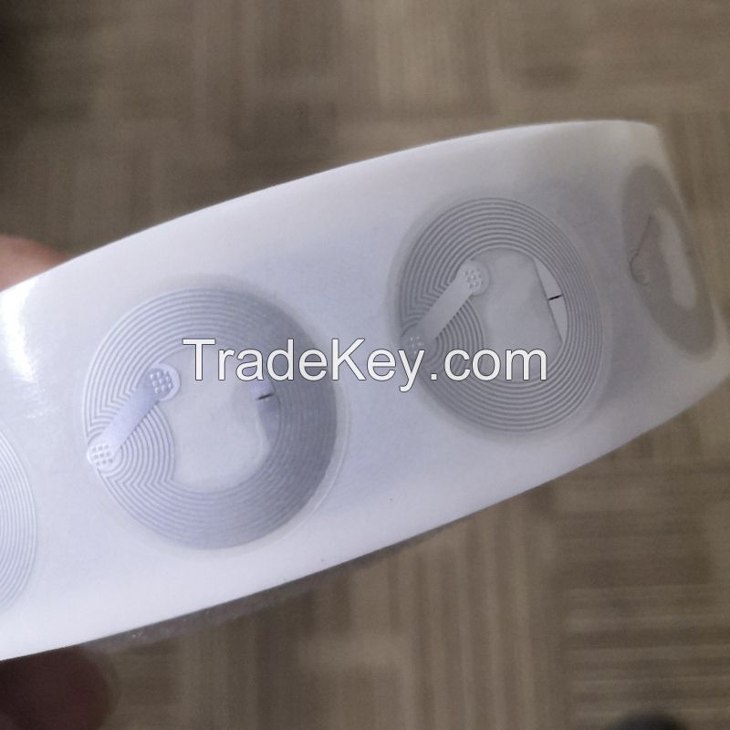 Dia23mm NXP NTAG213 NFC Sticker Tag Wet Inlay