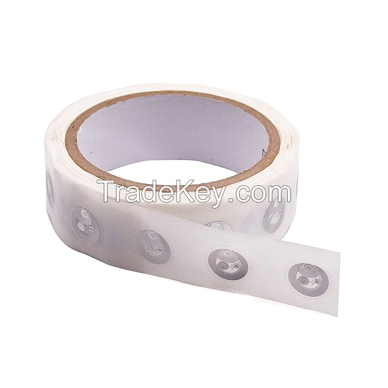 Mini NFC Tag Dia18mm Compatible Mifare 1K Wet inlay Transparent NFC Sticker