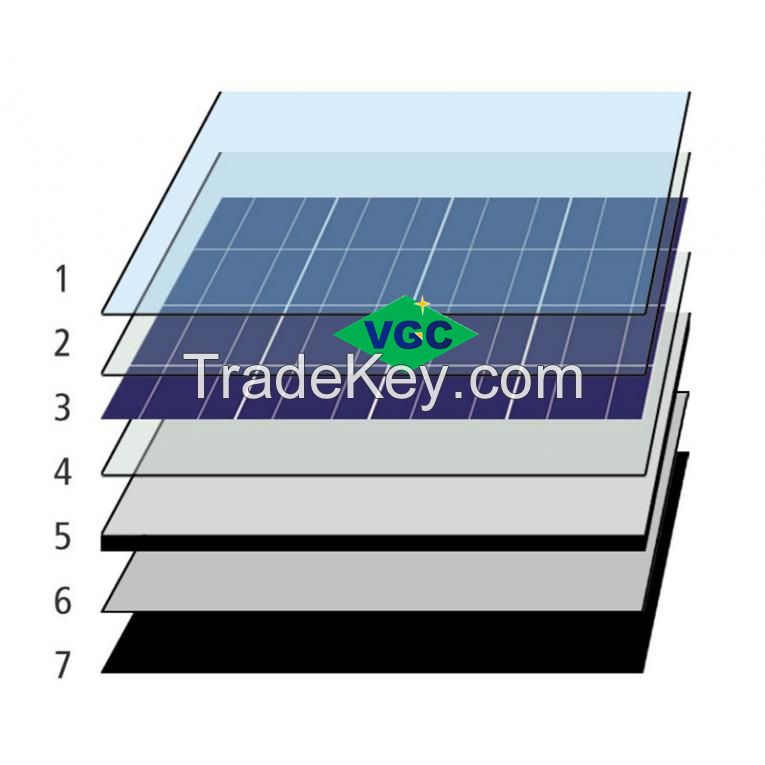 VGC 95% Transmittance 2mm-4mm Tempered Glass Textured Solar Covering Glass Solar Panel Cover Glass