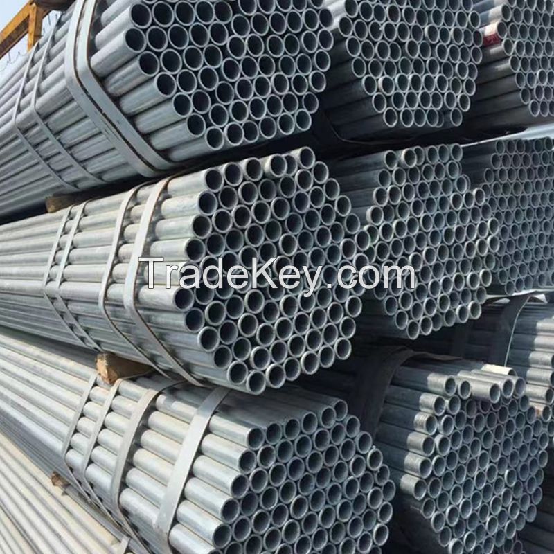 Galvanized steel tube Hot Dip Galvanized Steel China Black EMT Painting Time Surface Technique Drill Weight Material Origin