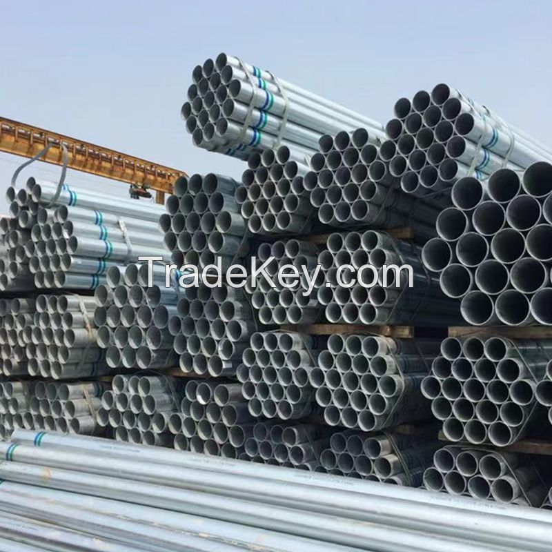 Galvanized steel tube Hot Dip Galvanized Steel China Black EMT Painting Time Surface Technique Drill Weight Material Origin