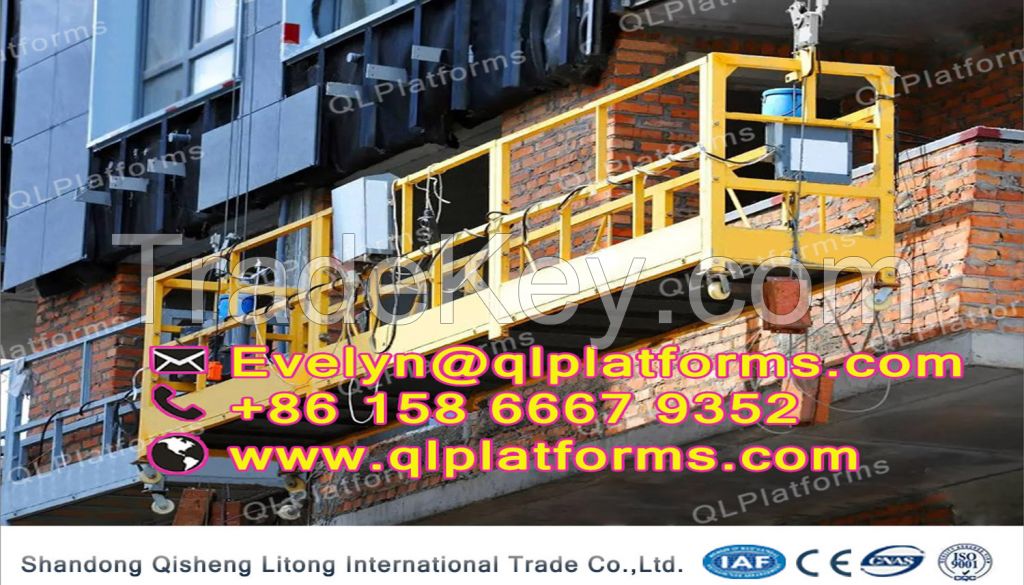 Chinese manufacturers CE approved TDT Suspended Platform ZLP-630，Temporary suspended platform