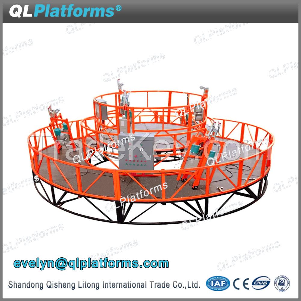 Chinese manufacturers CE approved TDT Suspended Platform ZLP-630，Temporary suspended platform