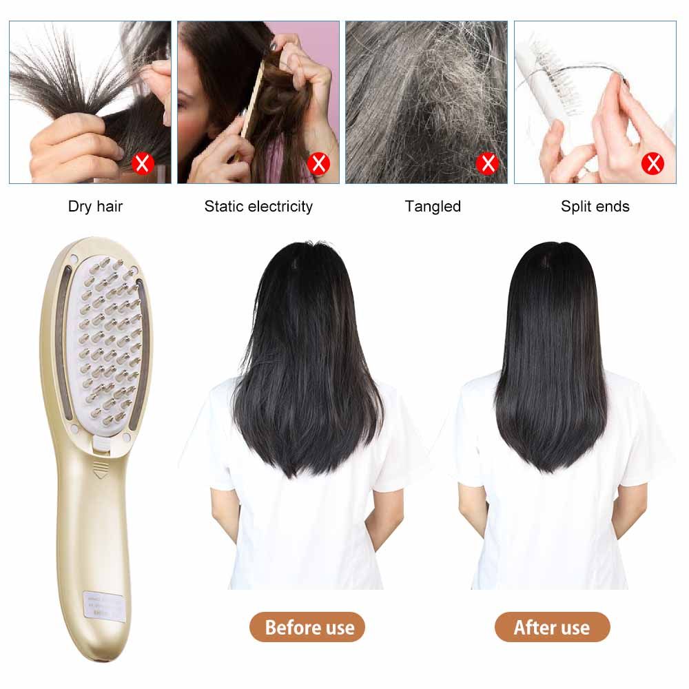 Hair Growth Brush Home Use Vibration Massage Comb