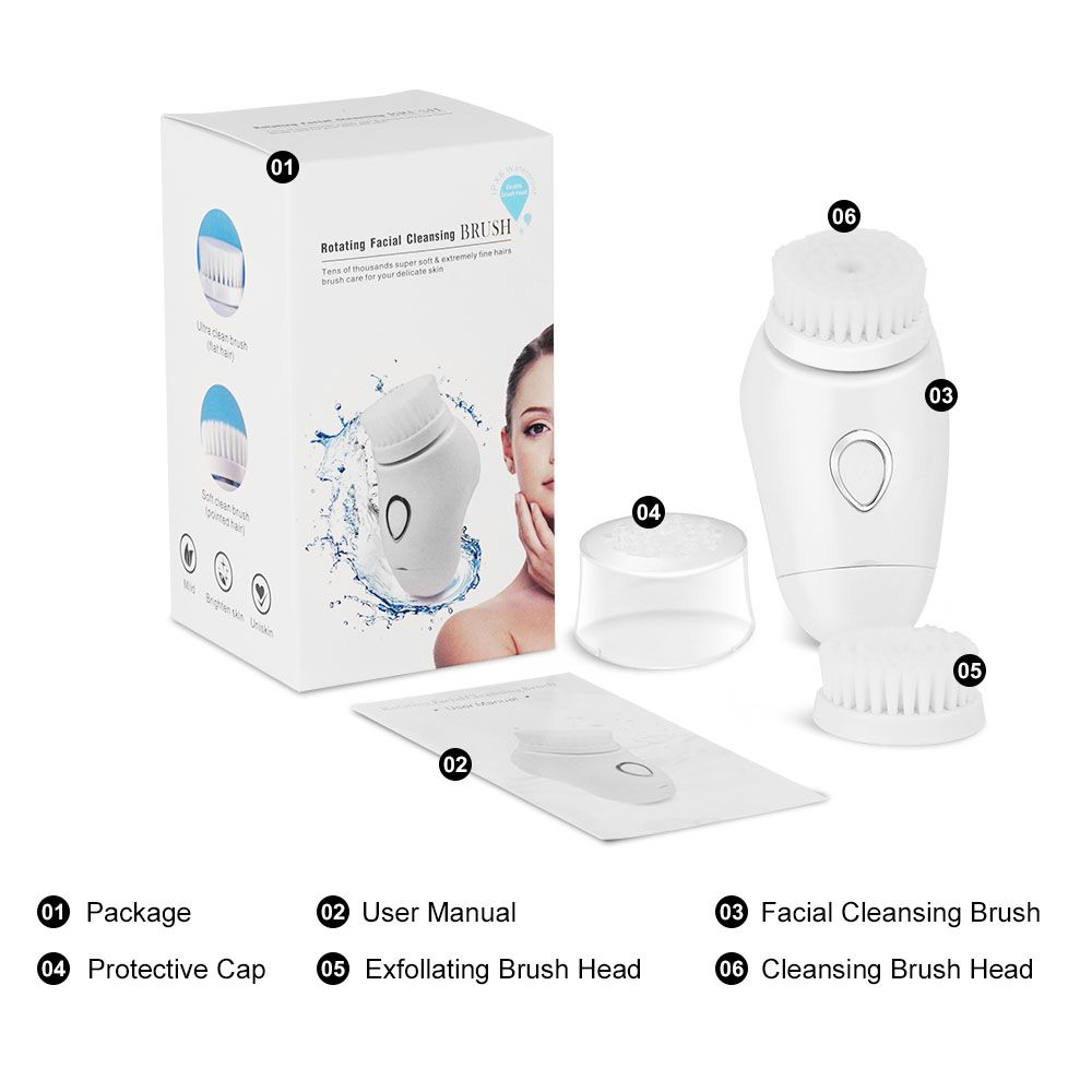 Electric Facial Cleansing Massager Brush for Perfect Skin