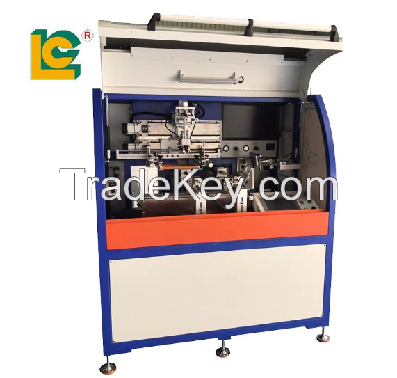 Automatic full servo screen printing machine for glass bottle