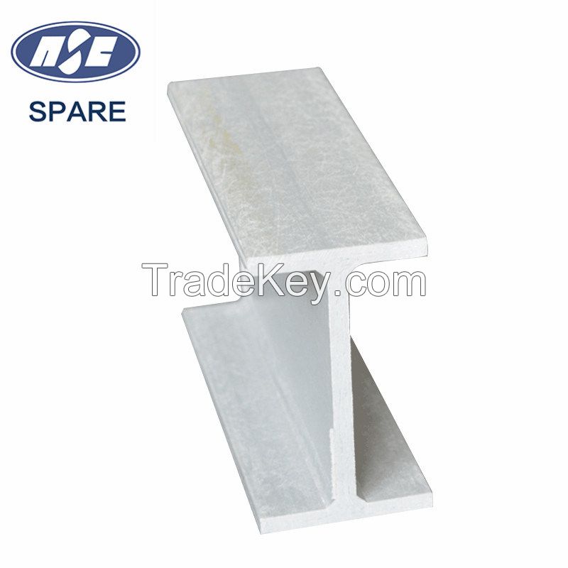 Composite GRP FRP Protruded Fiberglass H-Beam Profile