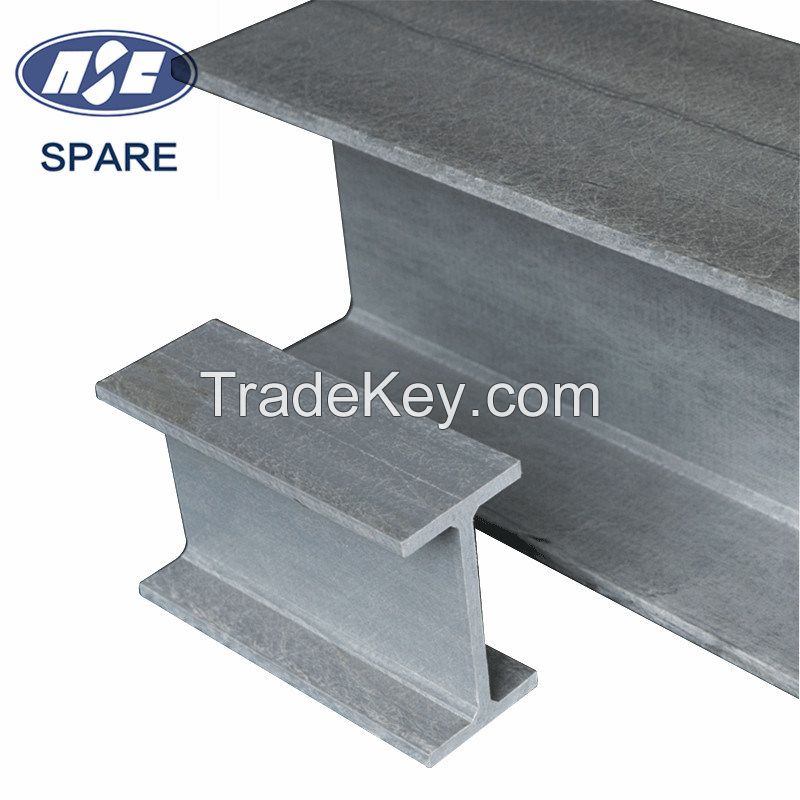 Composite GRP FRP Protruded Fiberglass H-Beam Profile