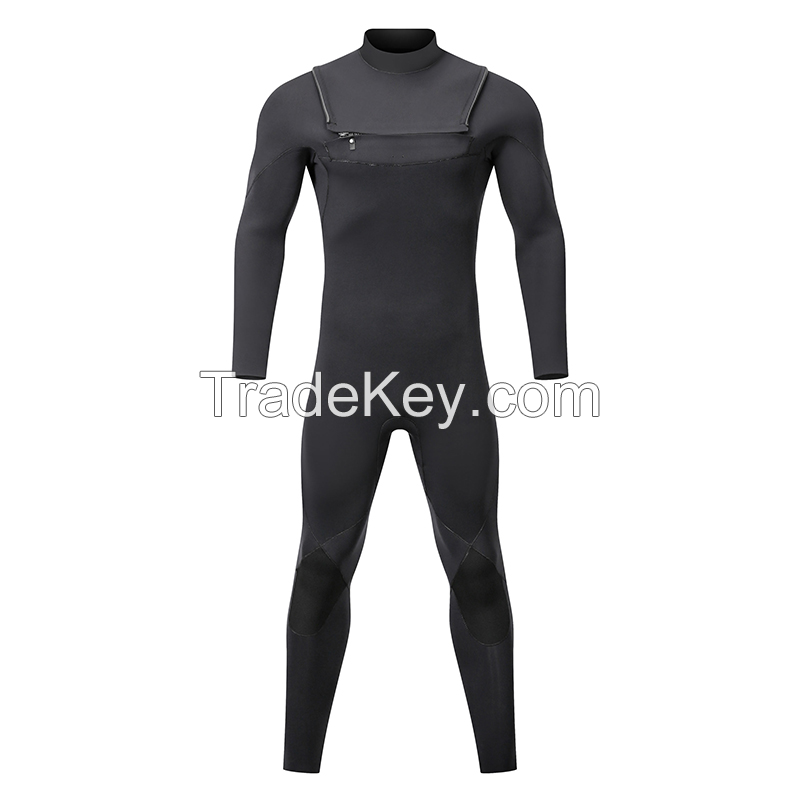 5/4mm 4/3mm 3/2mm Neoprene Chest Zip Wetsuit Super Stretch Thermal Limestone One Piece Dry Surfing Suit