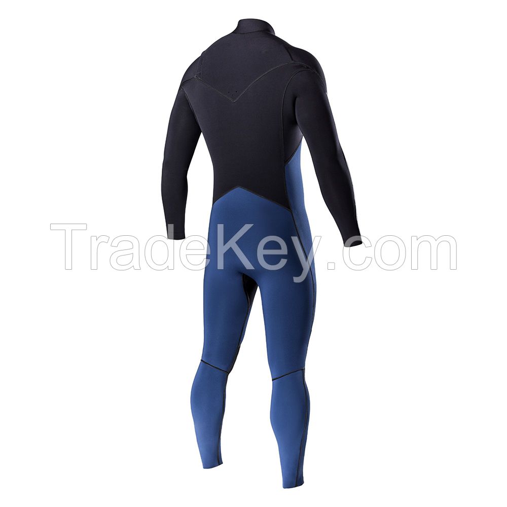 Neoprene Chest Zip Liquid Seal Wetsuit 4/3mm Thermal Limestone One Piece Dry Surfing Diving Suit