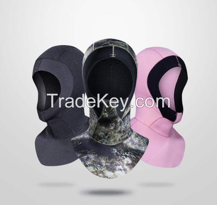 3mm 5mm Limestone Neoprene Diving Hood Waterproof Camouflage Head Cover Neoprene Swimming Cap Scuba Hood