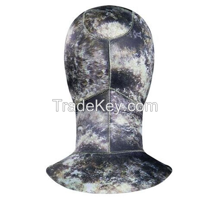 3mm 5mm Limestone Neoprene Diving Hood Waterproof Camouflage Head Cover Neoprene Swimming Cap Scuba Hood