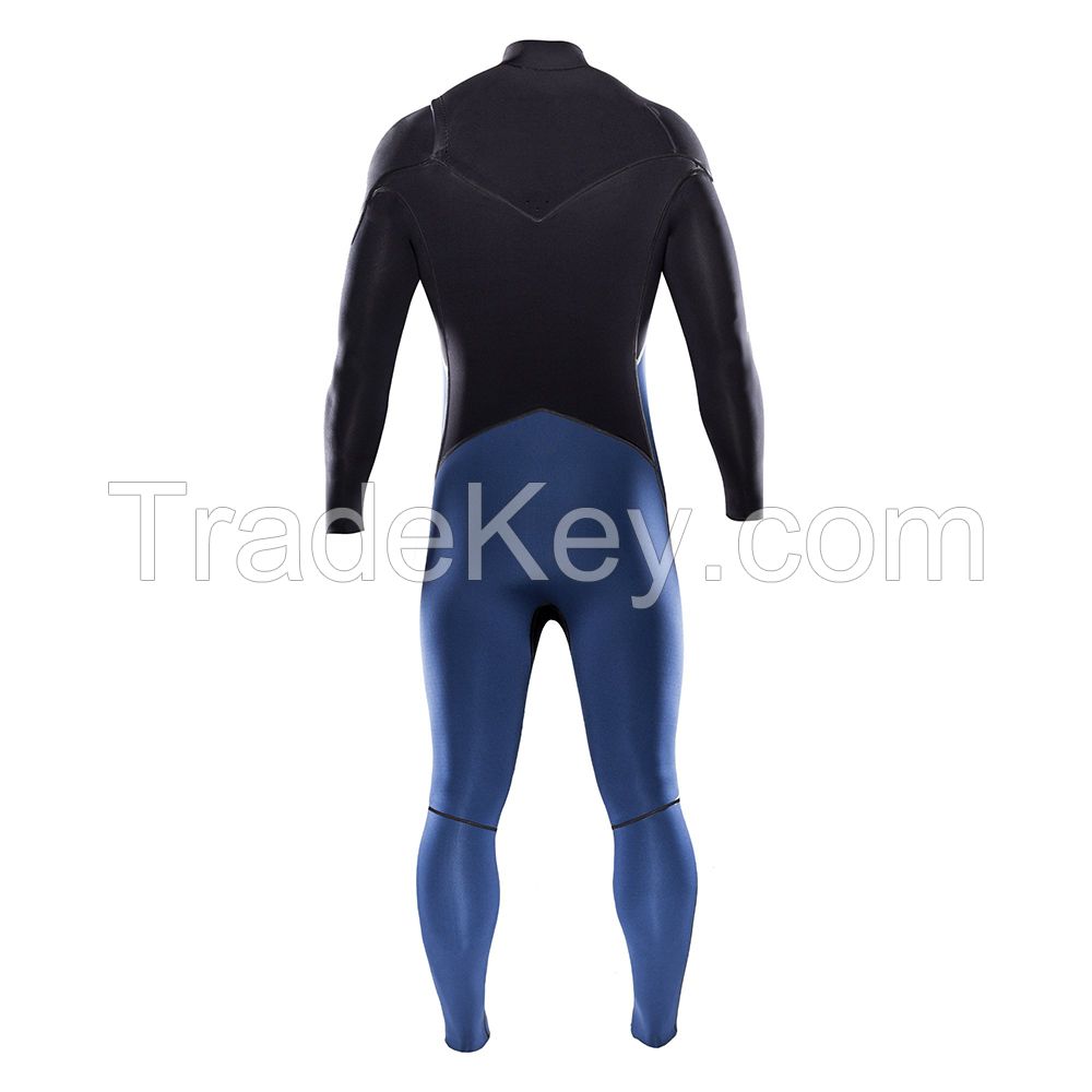 Neoprene Chest Zip Liquid Seal Wetsuit 4/3mm Thermal Limestone One Piece Dry Surfing Diving Suit