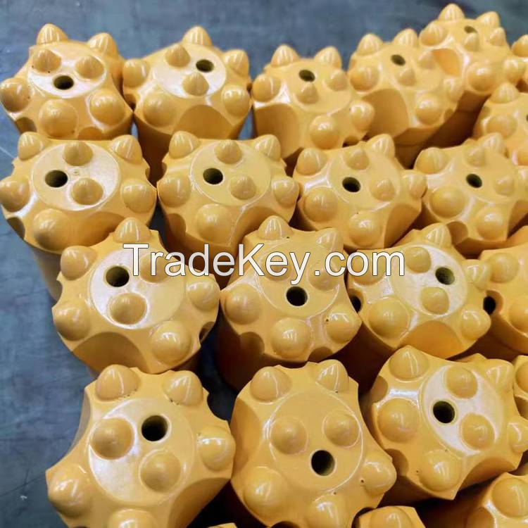 R Type Ball Tooth Bit Taper One-Word/Reaming/Cross Bit for Mining Tunnel Mining Is Suitable for Rock Drilling Rig